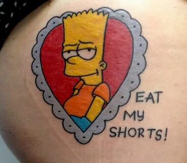 Pin by Eva Vong on Tattoos Simpsons tattoo, Small dog tattoo