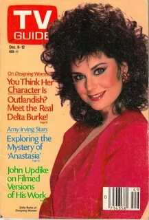 1986 TV Guide Delta Burke of Designing Women on the Cover Tv