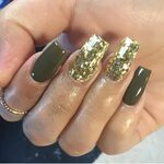 Olive Green Nails The Best Summer Design of Nails Nails Gree