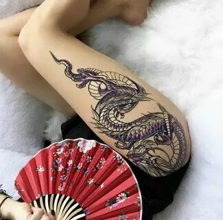 hyde removals (@hyderemovals) Thigh tattoos women, Dragon th