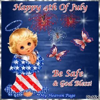 Angelic Happy 4th Of July Animation Happy 4 of july, Happy j