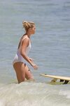 Margot Robbie in Swimsuit - Surfing in Hawaii 7/19/2016 * Ce