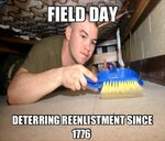 field day. deterring reenlistment sine 1775 (With images) Mi