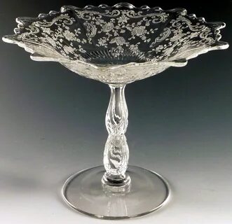 Fancy Fun Friday - Cambridge Chantilly Etched Crystal Compot