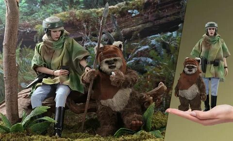 Star Wars Princess Leia & Wicket Sixth Scale Figure Set by H