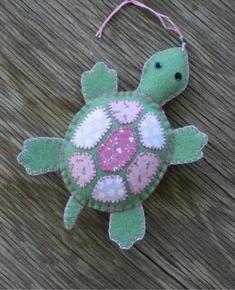 Baby turtle Felt turtle, Felt christmas ornaments, Felt diy