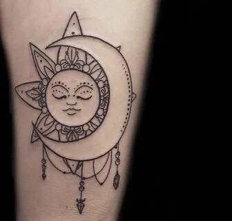 bohemian sun and moon tattoo meaning Sun tattoo designs, Boh