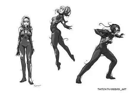 Gwenom Sketches by DarrenGeers on DeviantArt