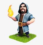 Clash Of Clans Wizard - Wizard Coc Level 4 - 679x860 PNG Dow