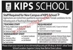 KIPS School Lahore Jobs 2019 for Teaching & Management Staff