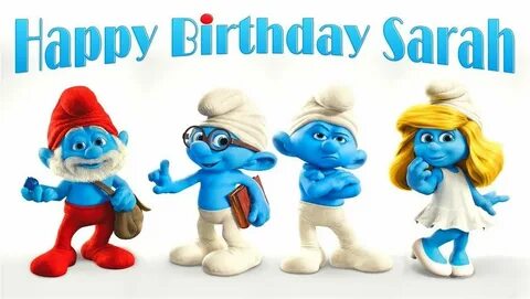 Smurfs Birthday Banner Personalized Custom Design Indoor Out