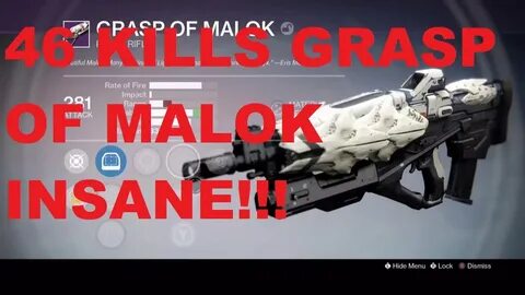 Destiny: Insane 46 Kills With Grasp Of Malok + Ashraven's Fl