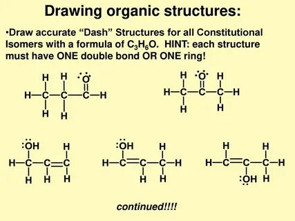 Chemical formula and Lewis Structures Constitutional Isomers