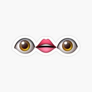 eyes and mouth Sticker by stickersjess Emoji stickers, Weird