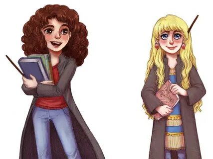 Hermione and Luna 2 by Courtney Godbey on Dribbble