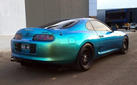 Download Toyota Supra Wrapped In Hexis Lapis Blue Ultimate C