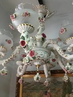 Capodimonte chandelier Custom chandelier, Antique chandelier