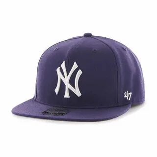 New York Yankees Sure Shot Purple 47 Brand Adjustable Hat - 