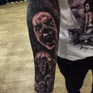 Tatuajes de payasos Clown tattoo, Evil clown tattoos, Tattoo