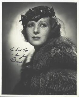 Binnie Barnes - Autographed Inscribed Photograph HistoryForS