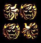 30+ Scary Halloween Pumpkin Carving Face Ideas & Designs 201