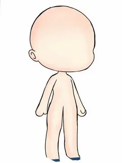 Gacha Life Body Template With Hair - Pecho Wallpaper