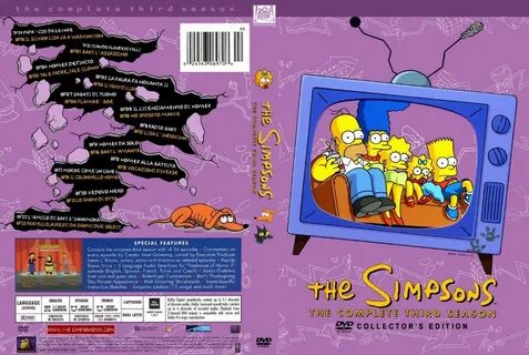 The Simpsons Season 3 DVD US DVD Covers Cover Century Over 1