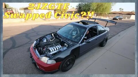 Ripping The 2JZ Swapped Honda Civic!! - YouTube