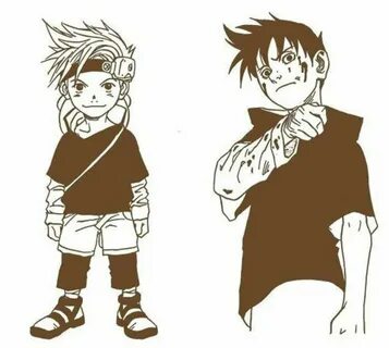 Первоначальный дизайн некоторых персонажей. Naruto Rus Amino