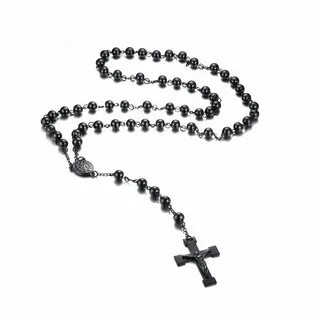 Gothic Rosary with Stainless Steel Cross Pendant in 2022 Sta
