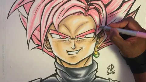 Drawing Goku Black Super Saiyan Rose Dragon Ball Super - You