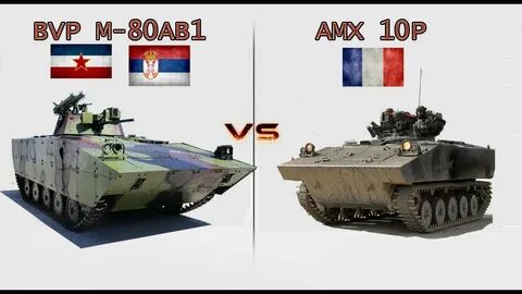 BVP M 80AB1 vs AMX 10P - YouTube