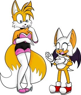 Collab: Tails and Rouge Swap Mod - Weasyl