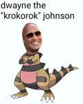 a pokemon "the rock" joke that doesnt involve brock Dwayne "