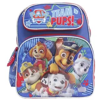 Nickelodean Paw Patrol 12 Small School Backpack-Team Pups!