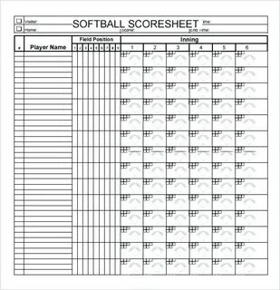 12+ Softball Score Sheet Templates - Pdf, Doc Free & Premium