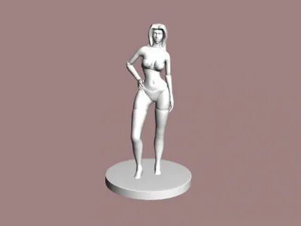 3d модель Девушка в белье для 3d принтера - скачать stl файл