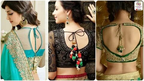 Saree Blouse Designs Front And Back 2018
