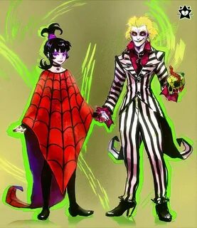 Beetlejuice and Lydia by E-X-P-I-E Beetlejuice cartoon, Beet