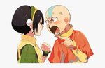 #sticker #anime #avatar #toph #aang - Aang And Toph Fan Art,