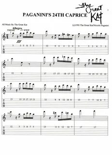 48++ Paganini caprice 24 guitar sheet music information - Mu