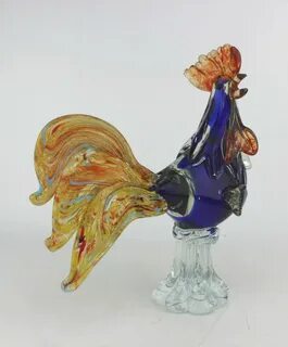 HANDMADE MURANO GLASS ROOSTER