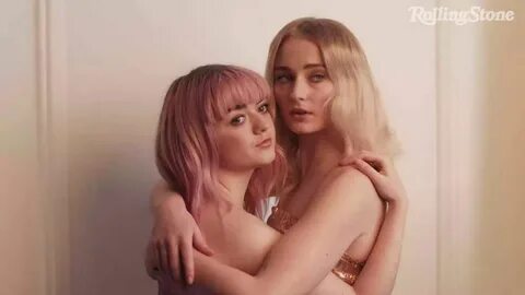 MAISIE WILLIAMS and SOPHIE TURNER in Rolling Stone Magazine,