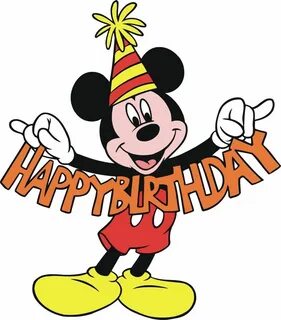 Mickey Mouse Happy Birthday 68 T Shirt Iron on Transfer Mick