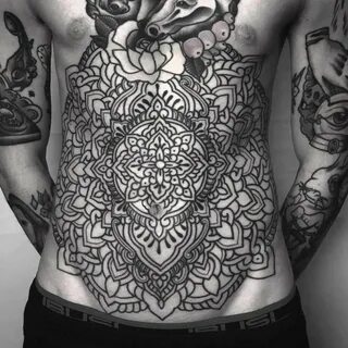 Mandala stomach tat by Nos Stomach tattoos, Tattoos for guys
