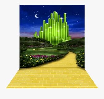 Transparent Yellow Brick Road Png - Emerald City Wizard Of O