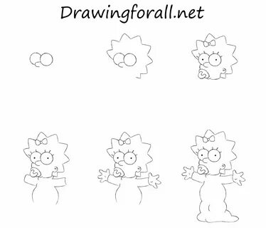 How to Draw Maggie Simpson Simpsons drawings, Maggie simpson