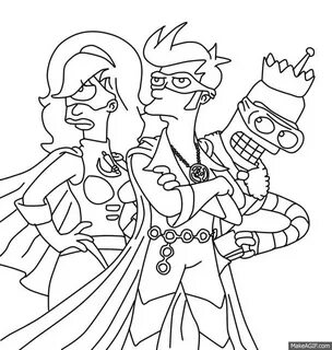 Futurama Coloring Pages posted by Zoey Thompson