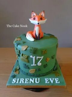 Woodland fox cake Fox cake, Animal birthday cakes, Fox birth