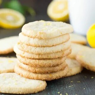 These easy Lemon Almond Flour Shortbread Cookies are crisp a